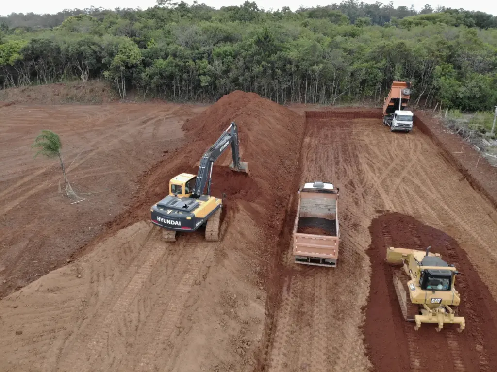 serviço de terraplanagem